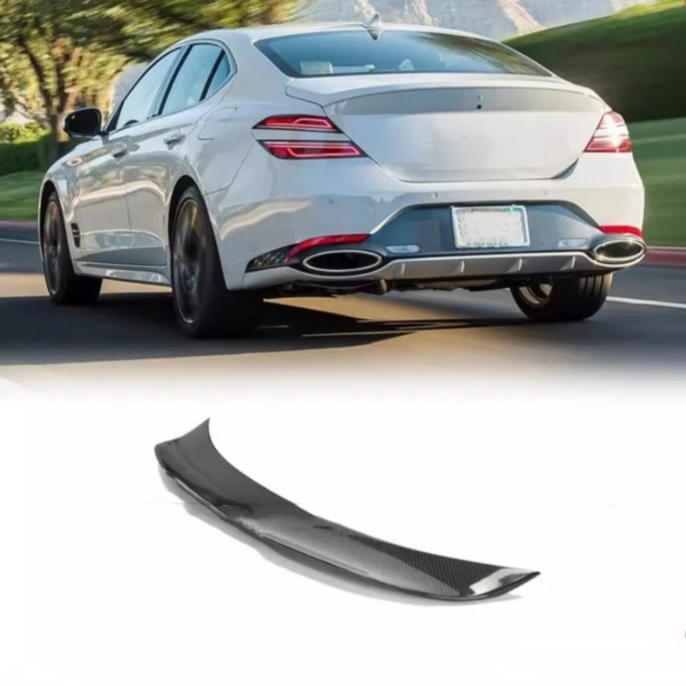 

Модифицированный задний спойлер из карбона для Hyundai Genesis G70, автомобильные аксессуары