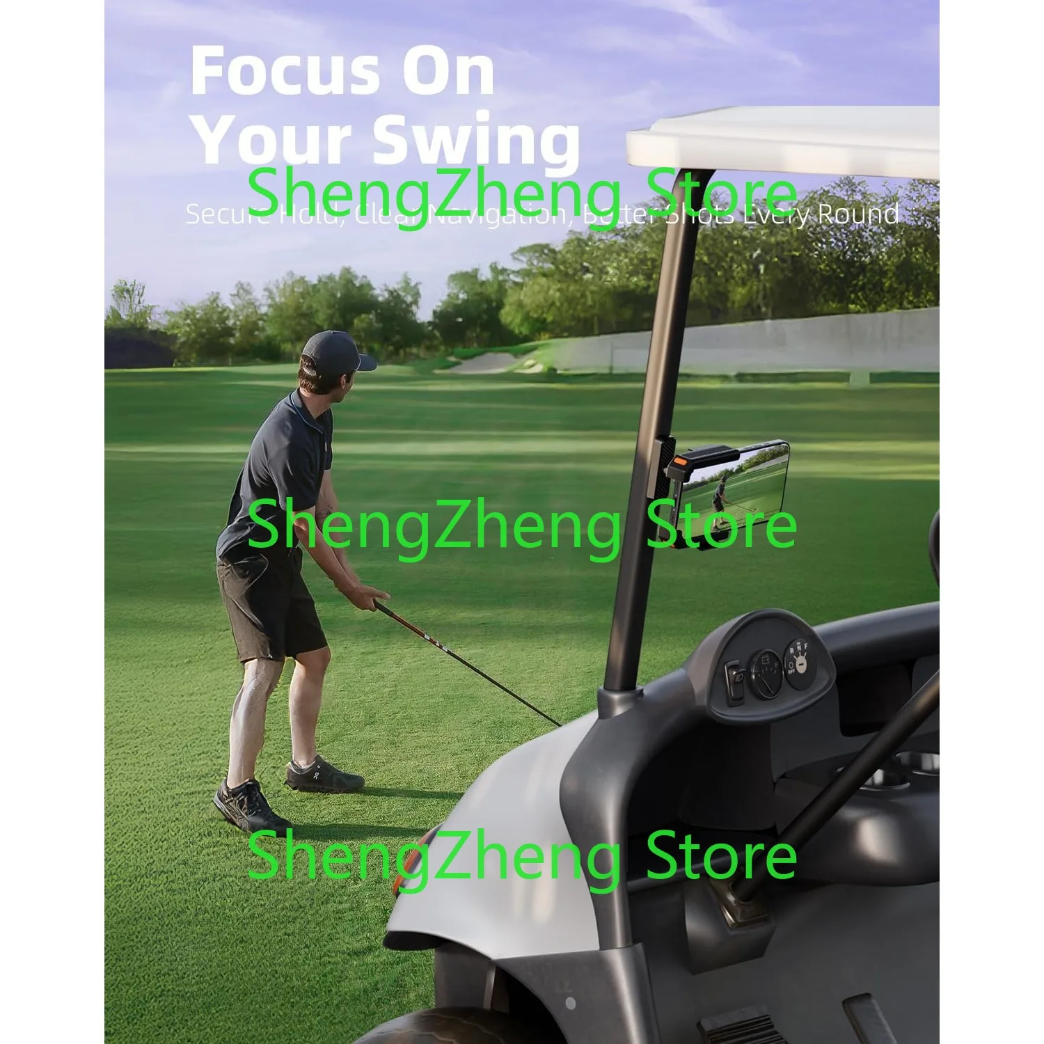 1Pcs Magnetic Golf Cart Accessory Phone Holder （Suitable for most mobile phone models）