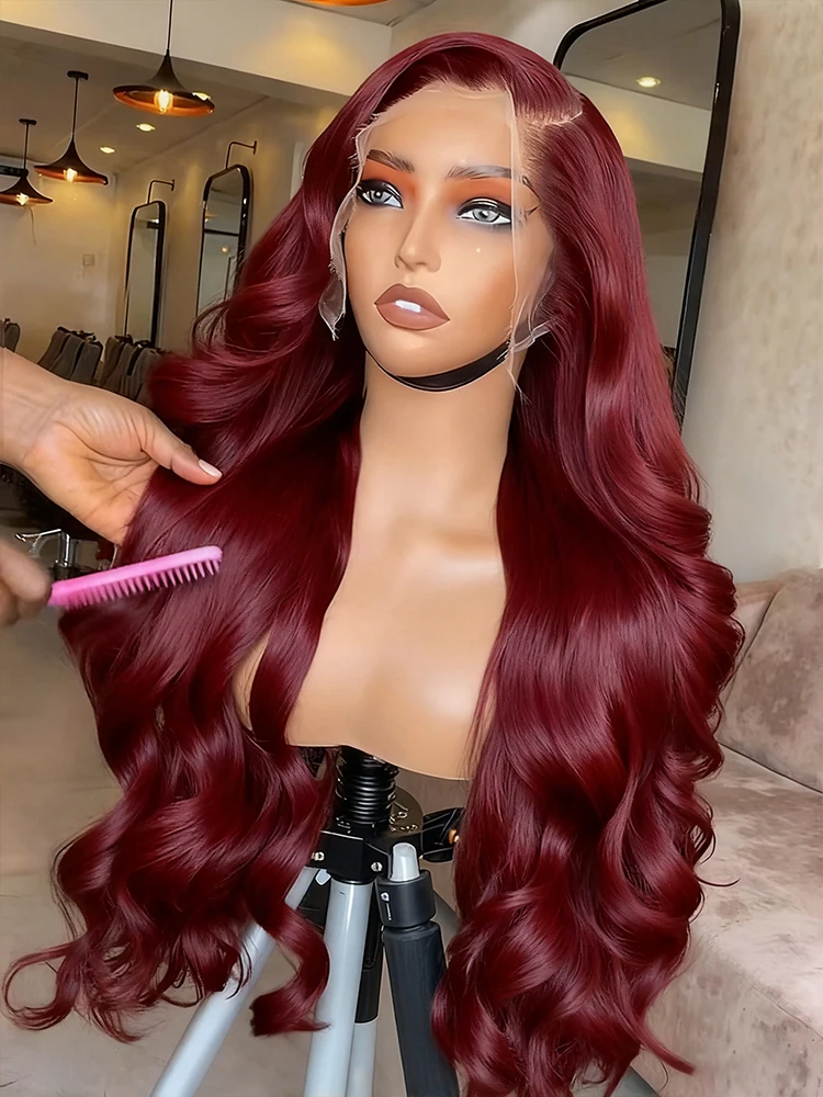 

16A 99j Burgundy Body Wave Bundles Human Hair Brazilian 100% Unprocessed 30 Inch Virgin Weave Raw Hair Bundles Extensions Deals