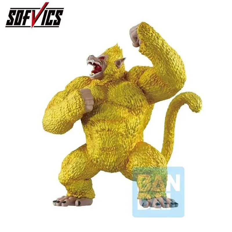 In Stock 100% Original Bandai Ichiban Kuji Dragon Ball Vs Rival Showdown Last Prize Golden Great Ape 2.0 Figure Anime Model Gift view 2