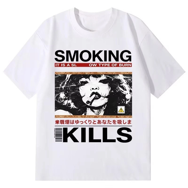 2026 New Y2K Family Matching Streetwear Unisex Oversized T Shirt Retro Black White Cartoon Girl Graphic Print Casual Tshirt