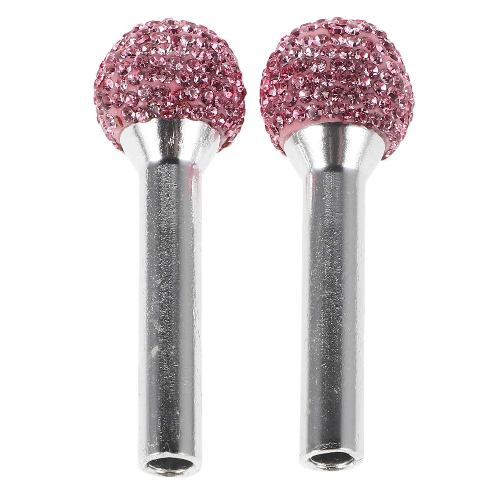 

Door H Lock Cover Pink Rhinestone Decorative Universal Fit Easy Installation Durable Material Auto Accessories