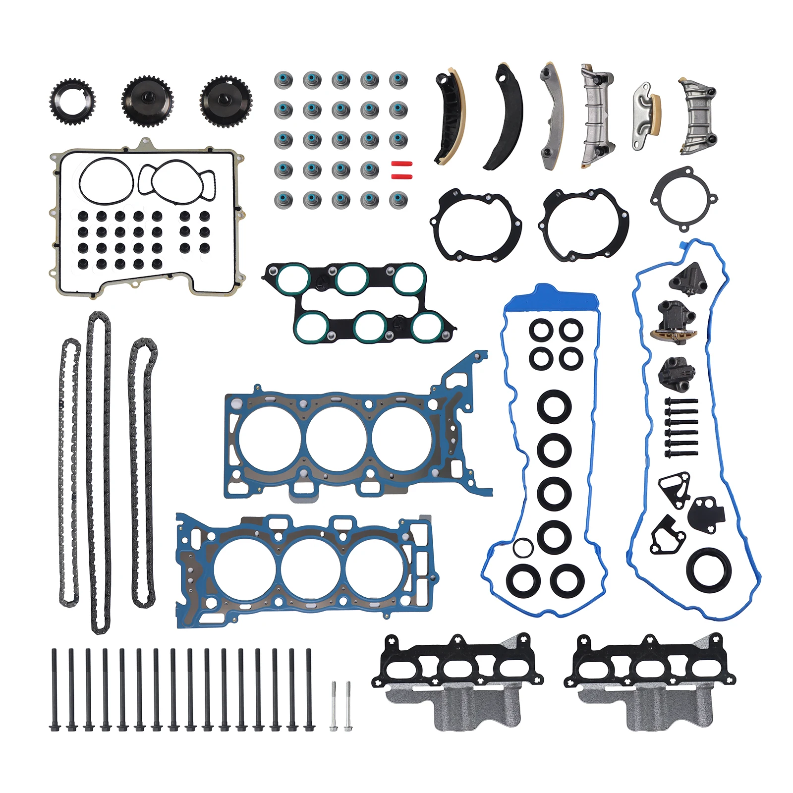 

Комплект прокладок головки цепи ГРМ для Chevrolet Buick Enclave 3.6L 2009-2016, комплект для восстановления двигателя