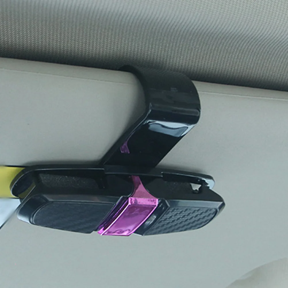 

2Pcs Car Auto Sun Visor Clip Holder Rotatable 180 Degree Sunglasses Glasses Card Storage Secure Clip Fits Thick Frames