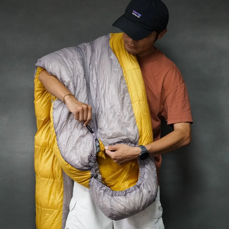 Mummy Down Sleeping Bag 850 Fill‑Power 95% White Goose‑Down Ultralight Compact Winter Sleeping Bag for Camping Hiking Backpackin