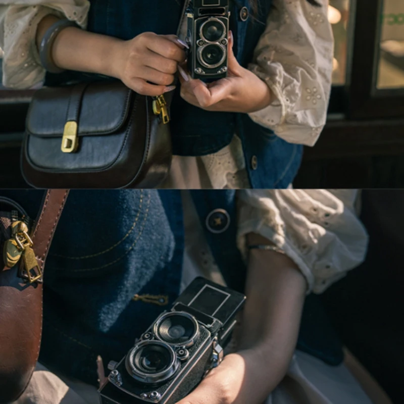 كاميرا CCD مزدوجة منعكس 1080P فيديو للصور كاميرا غير احترافية هدية عيد ميلاد للأطفال