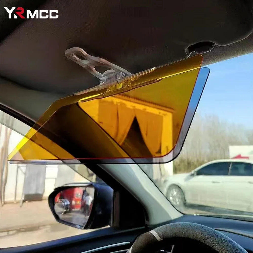 Car Sun Visor HD Anti Sunlight Dazzling Goggle Day Night Vision Driving Mirror Anti-UV Fold Flip Sun Shield View Interior Goggle