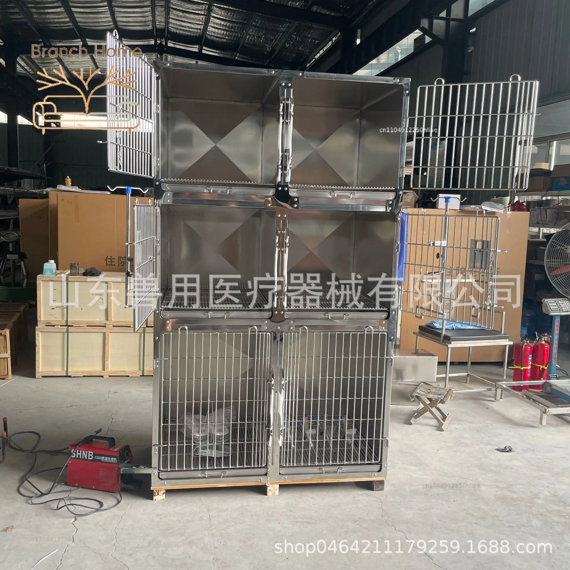 Customized various sizes of inpatient cages Pet hospital inpatient Large cats and dogs Foster Removable pet