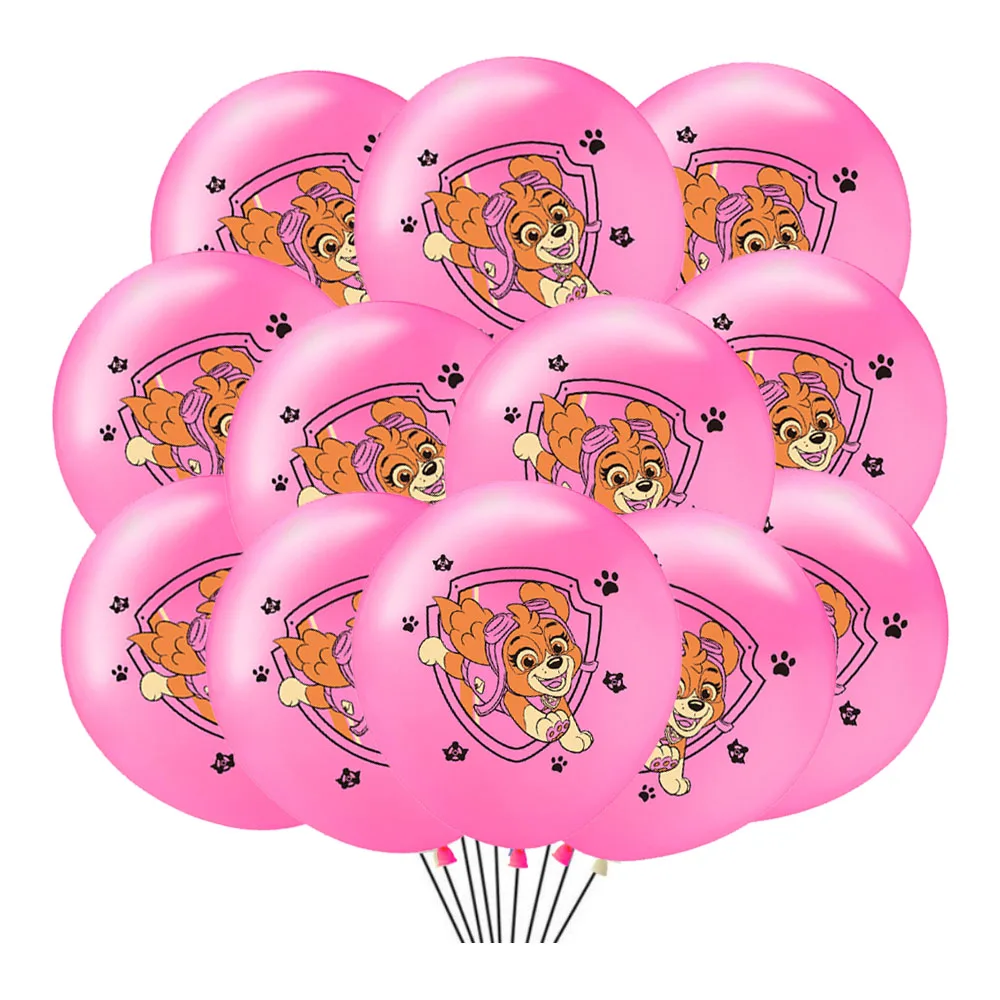 PAW Patroled Cartoon Party Supplies Latex Ballon Set Anime Figures Children\'s Birthday Decoration Party Family Festivel DIY Gift