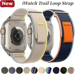 Trail Loop Nylon Band For Apple Watch Ultra 3/2/1 49mm Series 11 10 9 8 7 46mm 45mm 41mm Wristband For iWatch 6 5 4 SE 44mm 40mm