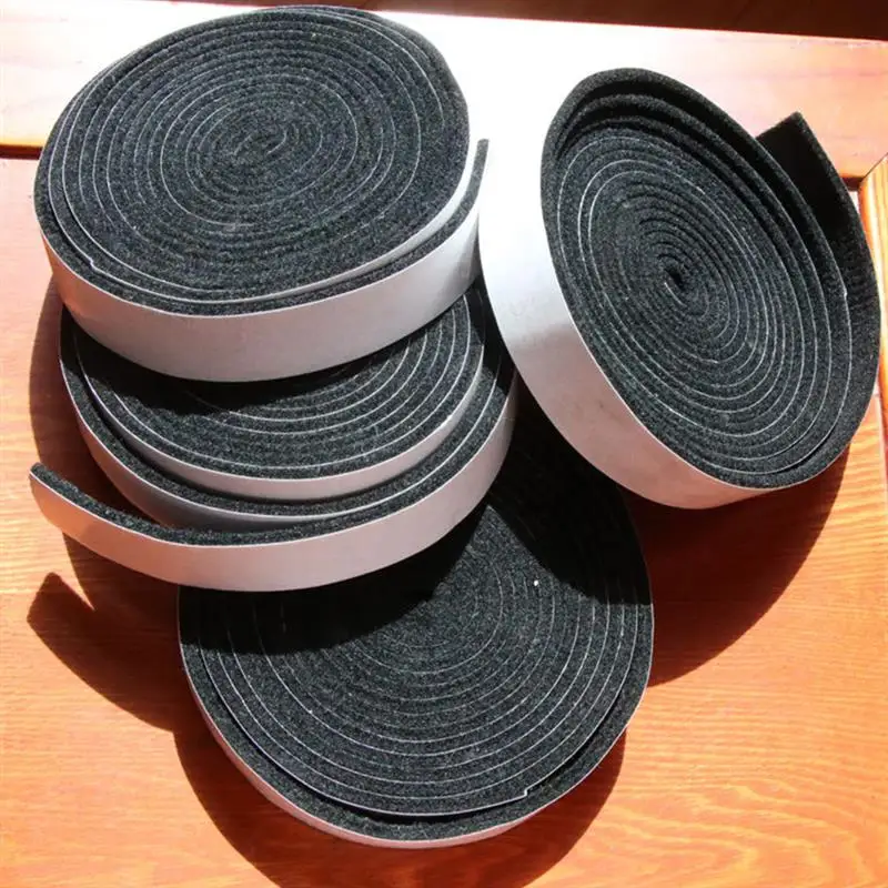 2 Pcs High Temperature Resistance Self-adhesive Felt Tape Sealing Strip Polyester Fiber