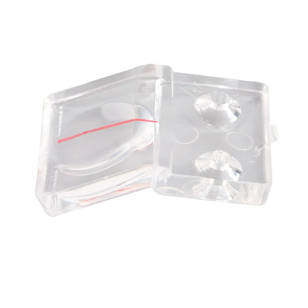 4pcs Plastic Baffle Table Saw Magnifier Dual Reading Magnifier Push Stick Design Magnifying Glass Baffle