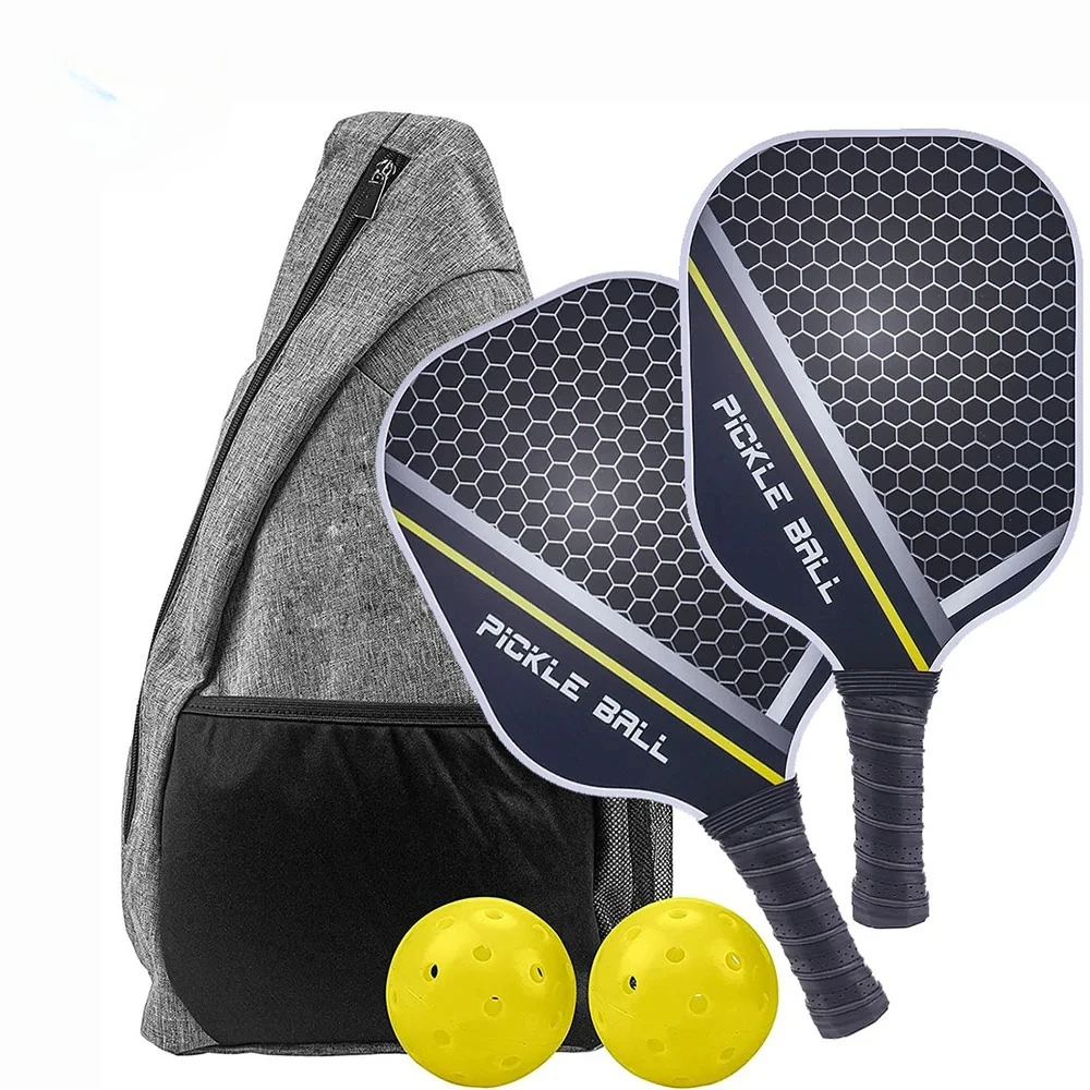 Juego de paletas de Pickleball, fibra de carbono de grafito, juego de raquetas ligeras aprobadas por Usapa, ejercicio en interiores y exteriores para todas las edades