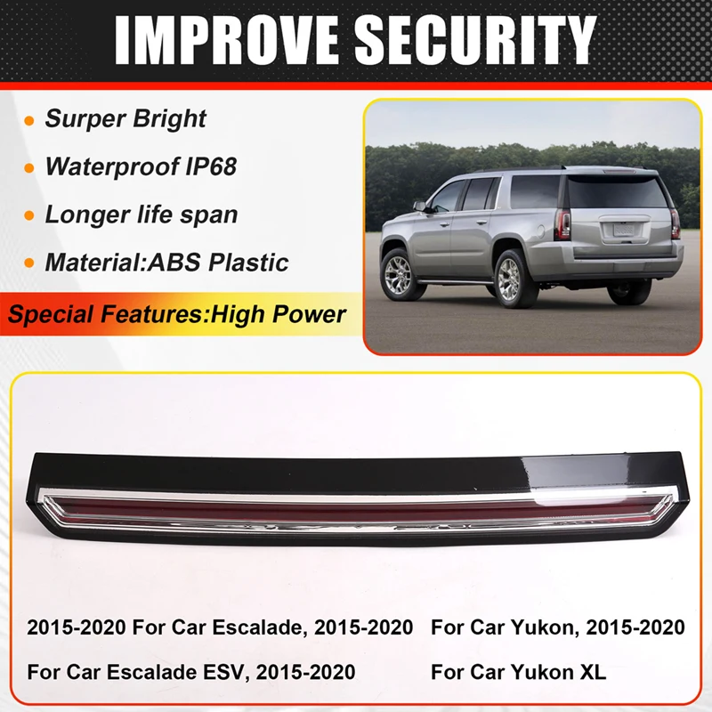 923-117 Third Brake Light Assembly For Cadillac Select 15-20 Escalade GMC Models