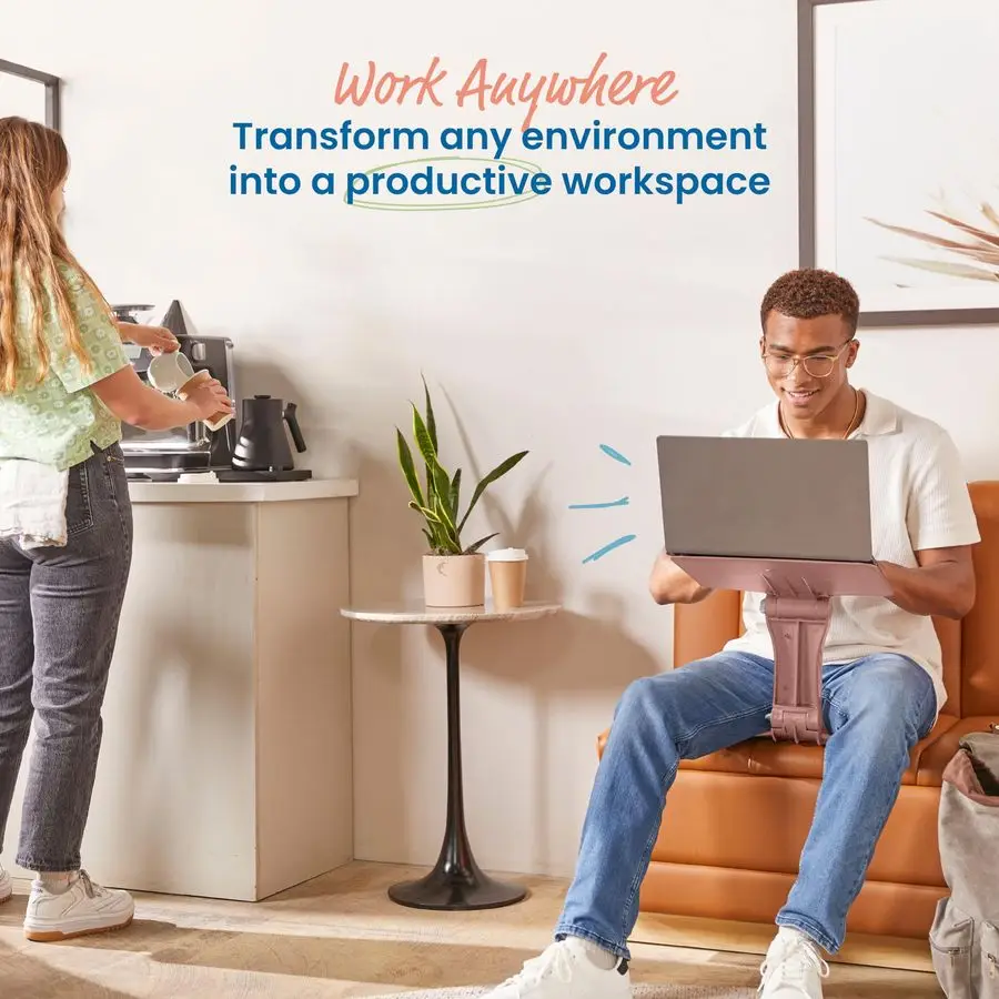 

The Surf Folding Portable Lap Desk, Flexible Seating, Pink