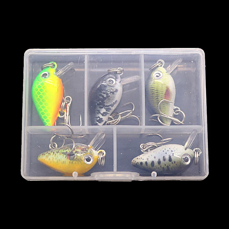 1Pc Plastic 7*5cm Transparant Fishing Lure Storage Case Box Plastic Fish Lure Spoon Hook Bait Tackle Box Fishhook Organiser