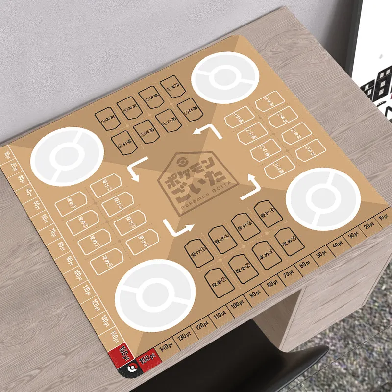 

Игровой коврик для карточных и настольных игр 5models PTCG GOITA 600x600 мм, двойной, японский, 2 мм, с прошитыми краями, резиновый, для шахмат и карточных игр, подарок