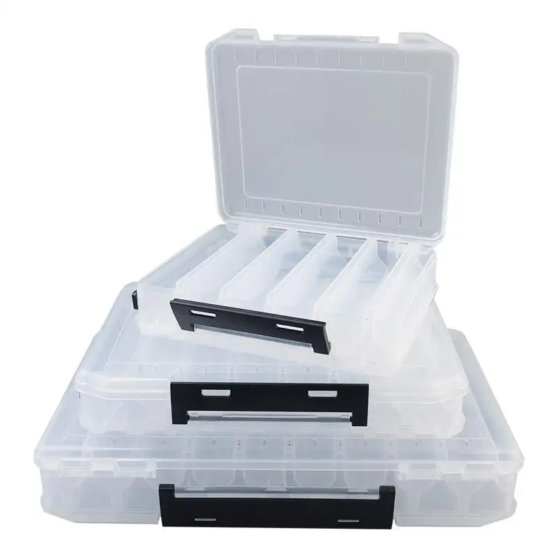Double Sided Fishing Tackle Box Fishing Accessories Tool Storage Boxes Fish Hook Lure Fake Bait Boxes For Carp Fishing Goods
