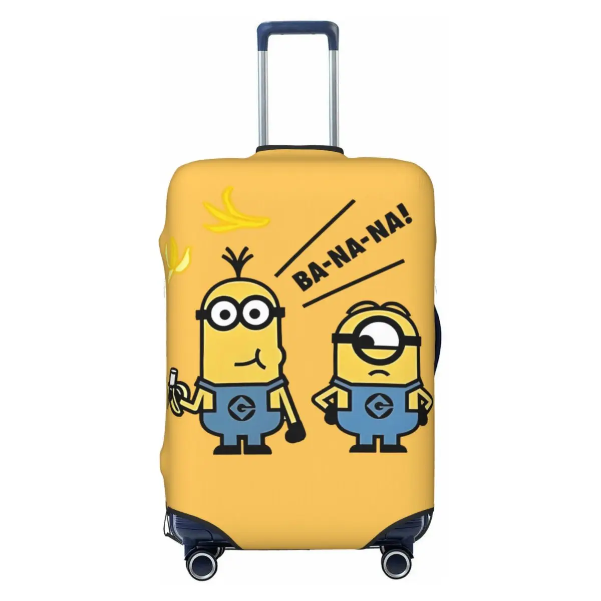 مخصص M-Minions لطيف دمية غطاء الأمتعة حامي قابل للغسل نمط مضحك السفر حقيبة يغطي