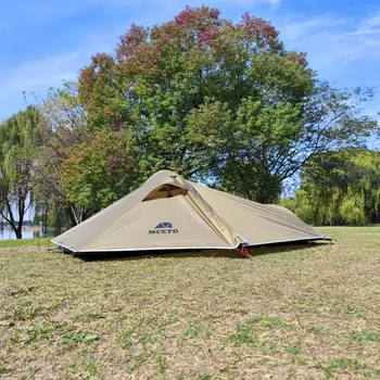 Tenda da campeggio ultraleggera antitempesta con palo in alluminio 2024, per 1 persona, adatta a quattro stagioni, per una persona 10 best sales tenda multicam - №7