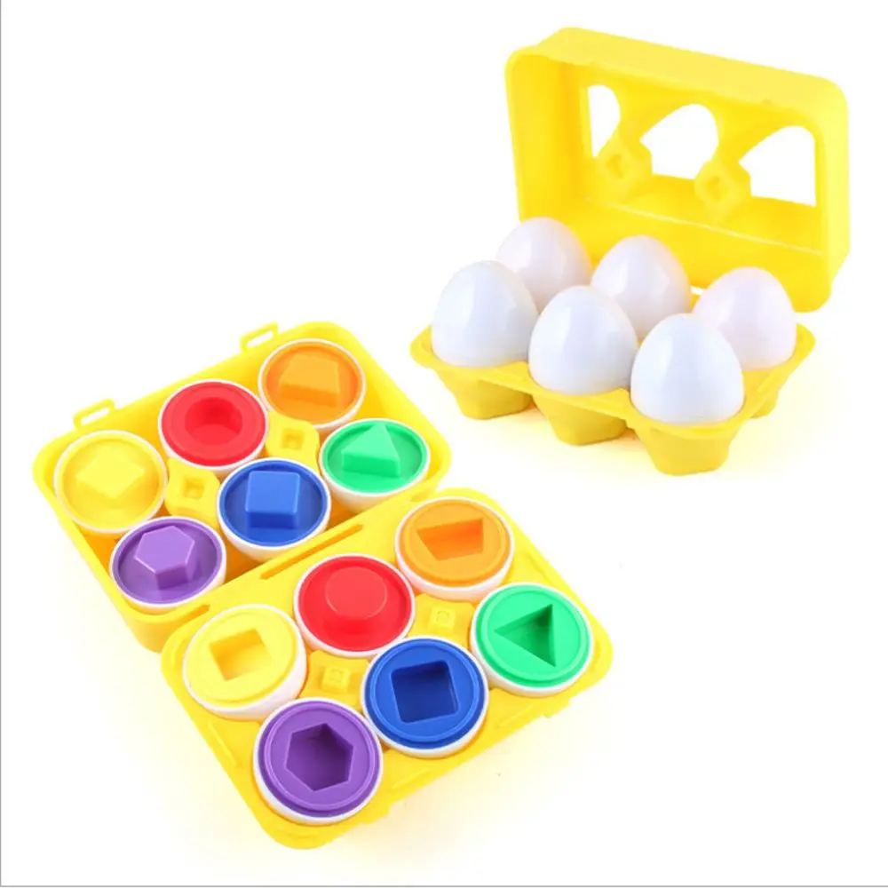 

Colorful 1 Box Smart Toddlers Gift Educational Baby Intelligent Matching Egg Toy Education Learning Toys Smart Eggs Puzzle Toy