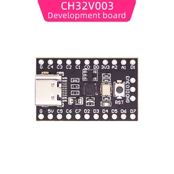 Placa de desarrollo CH32V003, placa núcleo del sistema mínimo, RISC-V de código abierto, puerto USB TYPE-C