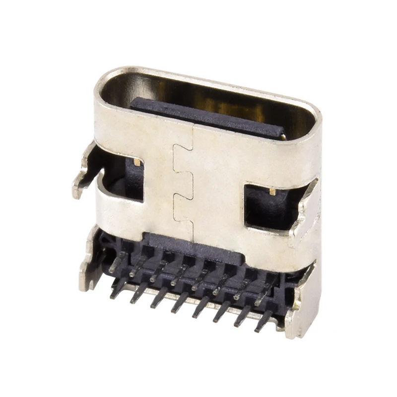 1PCS Type C 16 Pin Double Row SMT Socket Connector  SMD DIP For Huawei Samsung Lenovo PCB Design DIY High Current