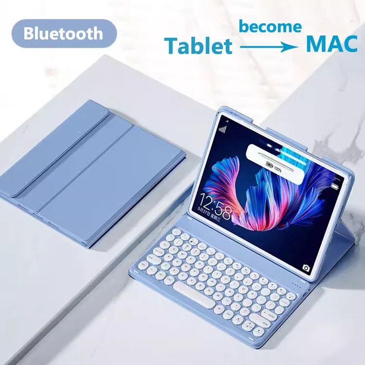 

Keyboard Case for Honor Pad X8a 11inch 2024 V8 11 Inch V6 10.4inch V7 10.4 X9 11.5 X8 Pro 11.5 X8 10.1 X8 Lite PU Leather Case