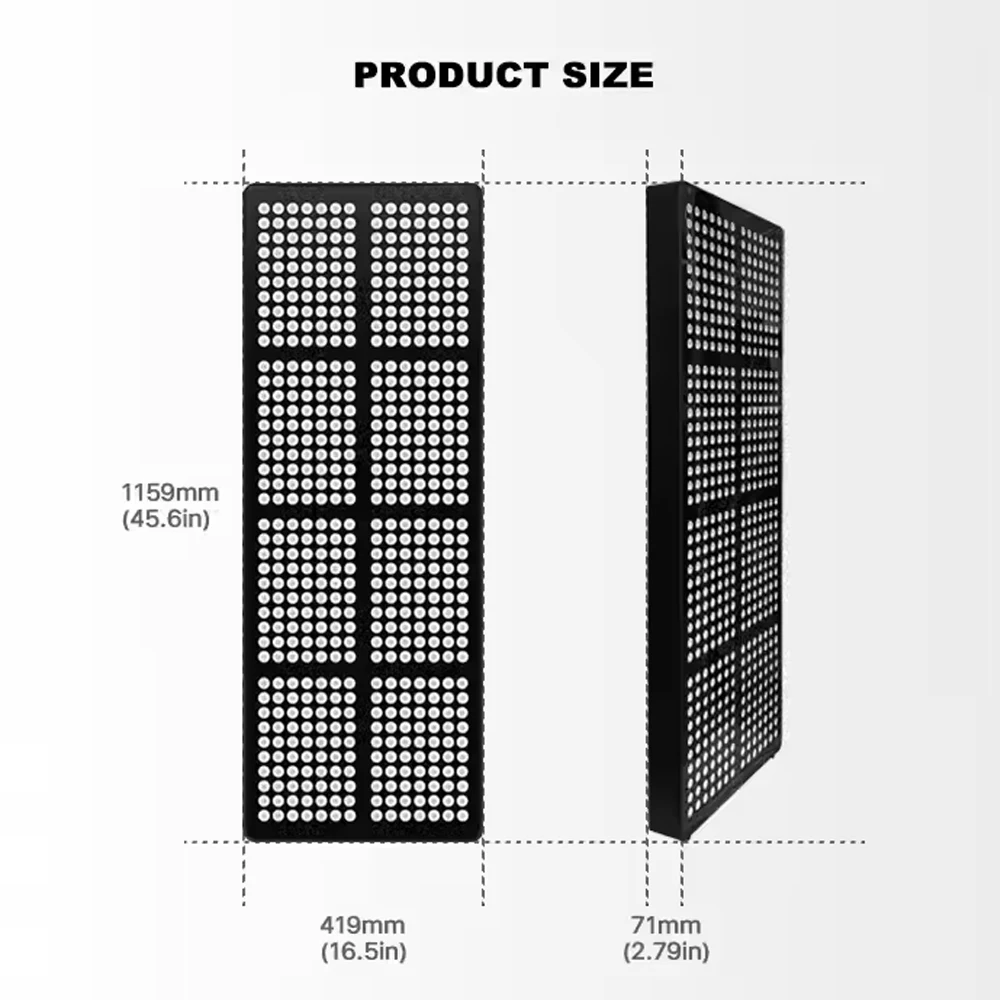 Prodotti per strumenti per la cura della pelle del salone di bellezza domestico 560 pezzi Dispositivo a luce infrarossa per tutto il corpo a LED Pannello per terapia della luce rossa Regalo di Natale