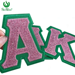 Sparkling Stitch Glitter Greek Seperated Letters, Alpha Kappa Alpha Sorority AKA Embroidered Iron Patch for Shirts