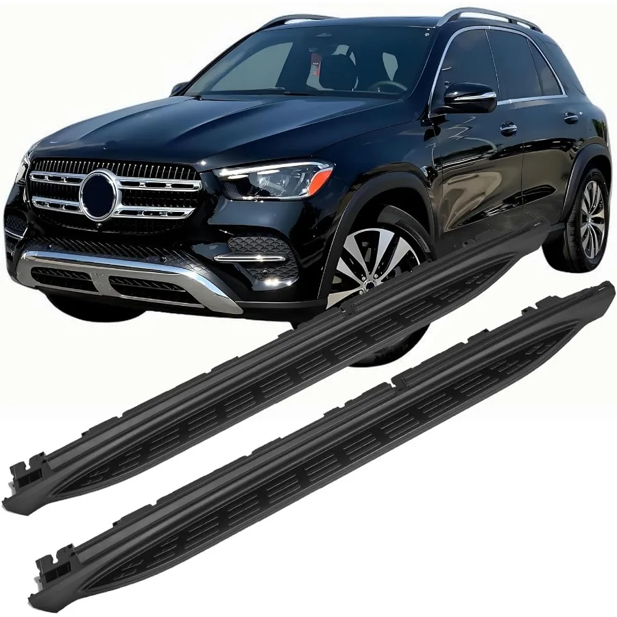 

Черные 2 шт. алюминиевые боковые подножки в стиле OE для 2020 2021 2022 2023 2024 2025 Mercedes Benz W167 GLE 350 450 Running Boards F
