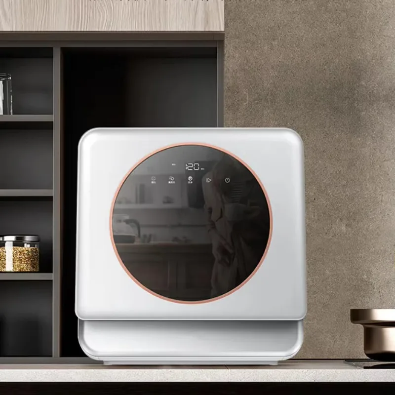 Elétrica automática inteligente mini máquina de lavar louça compacta bancada elétrica máquina de lavar louça mesa gaveta máquina de lavar louça do agregado familiar