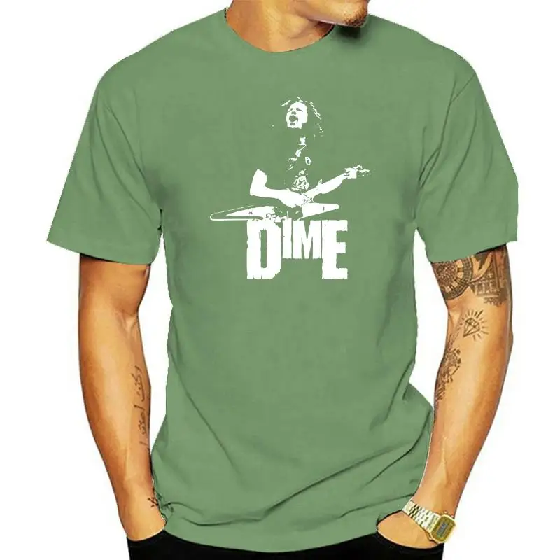 

Men tshirt Dime White Stencil Unisex T Shirt women T-Shirt tees top