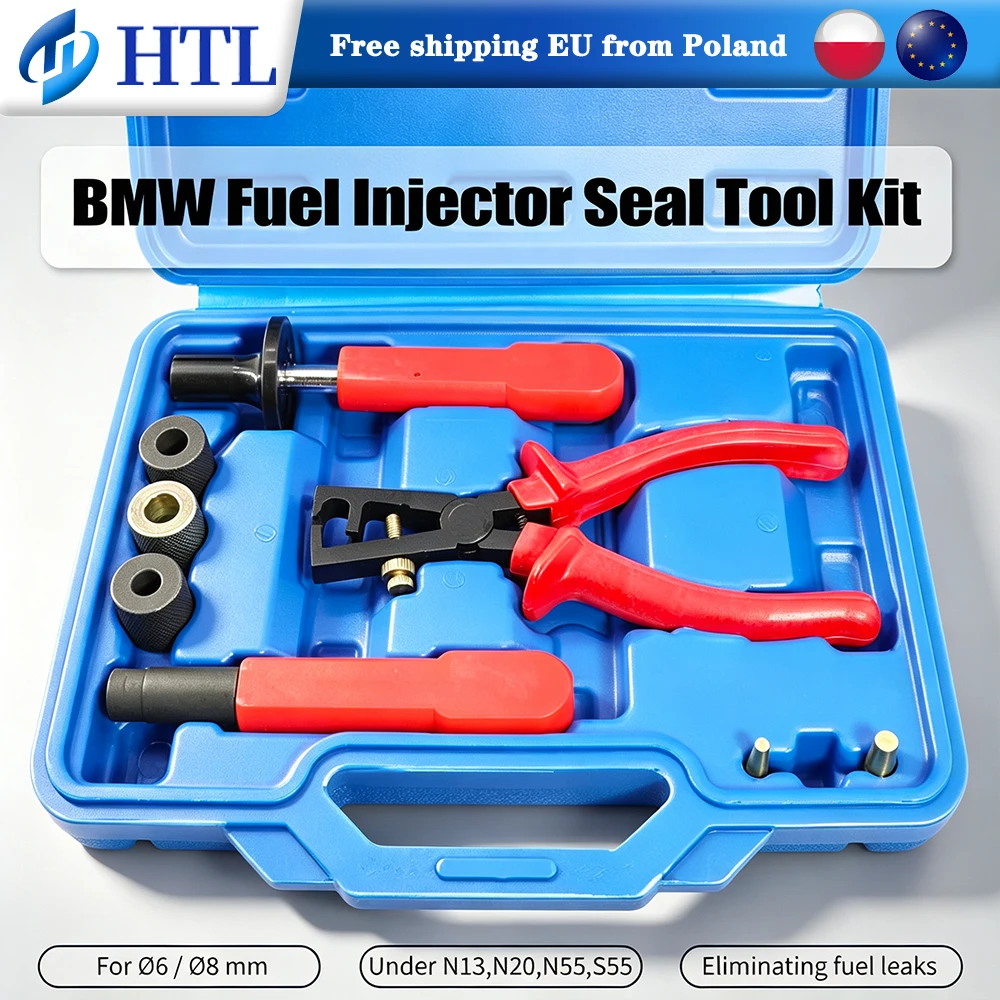 Werkzeugset zur Installation und Entfernung von Einspritzdüsen-Dichtungen für BMW N13 N14 N20 N55 S55 6/8mm Öldichtung OEM 83300495756 zur Beseitigung von Kraftstofflecks, Autoreparaturwerkzeuge