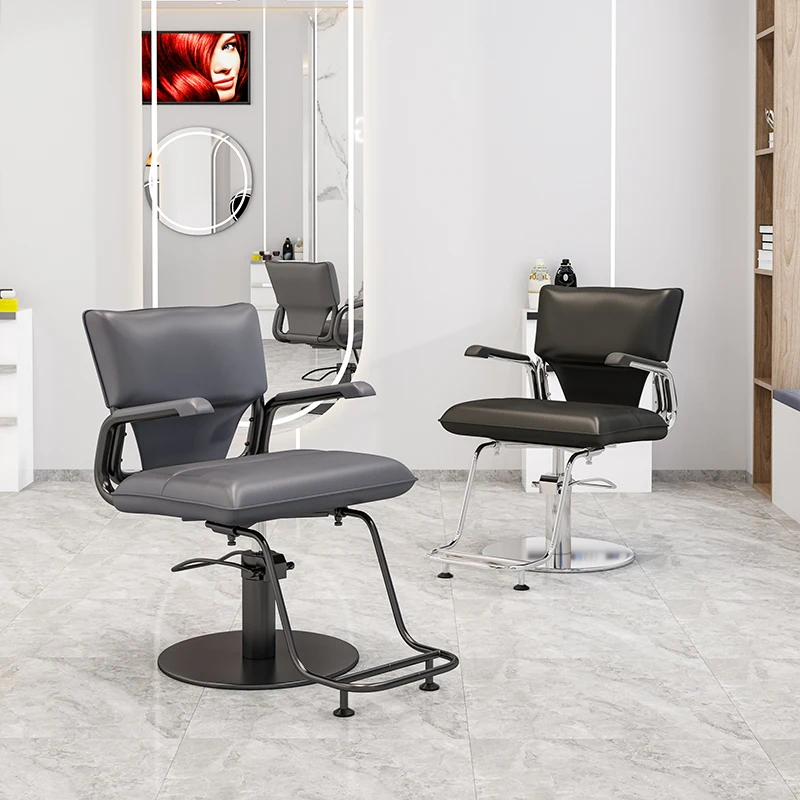 

Fashionable Simple Barber Salon Chair Reclining Feature 360 Degree Rotation Adjustable Lift for Barber Shop Beauty Salon Use