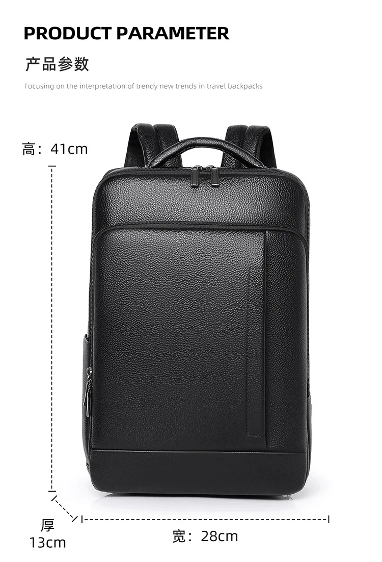 High-End New Style Laptop Backpack for Men,15 in Business Commuter Bag for Work & Travel,Trendy Daypack with Padded Compartment