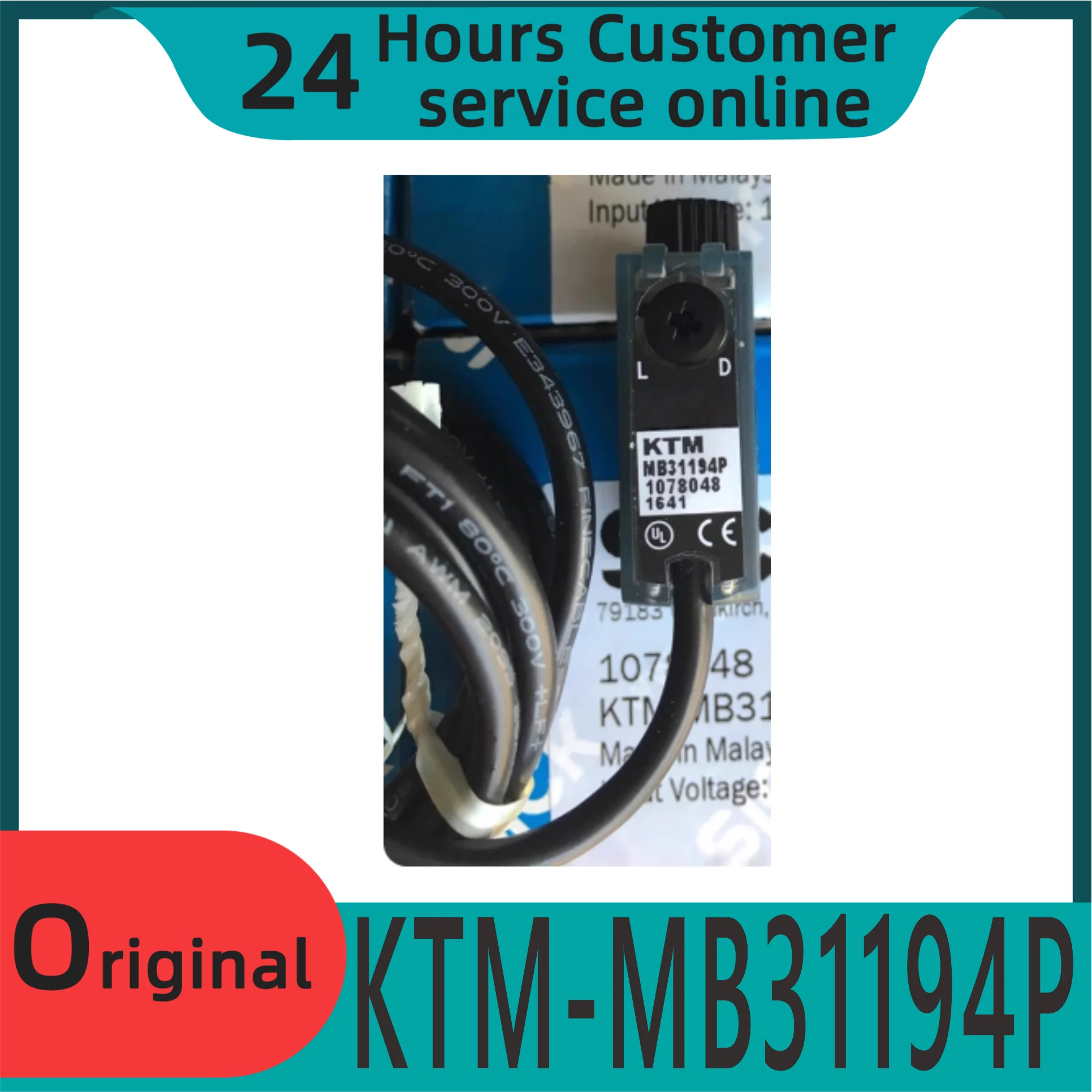 New Original Genuine Photoelectric Color Code Sensor 1078048 Ktm-mb31194p