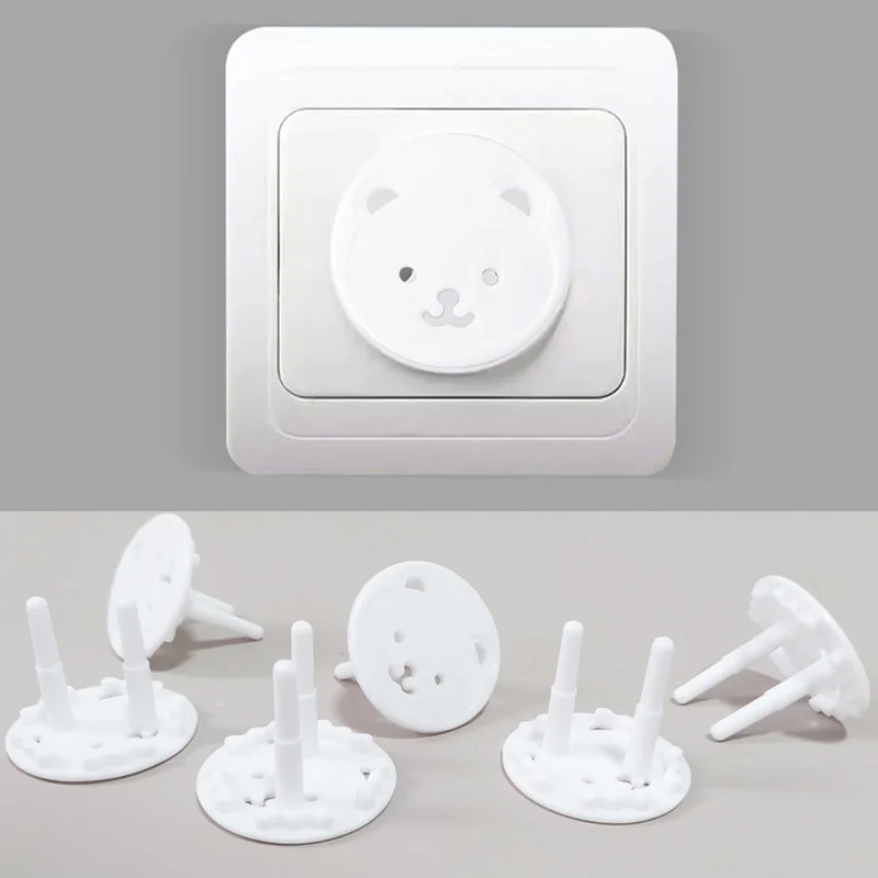 10/20/50PCS Baby Safety Child Electric Socket Outlet Plug Protection Security Two Phase Safe Lock Cover Kids Sockets