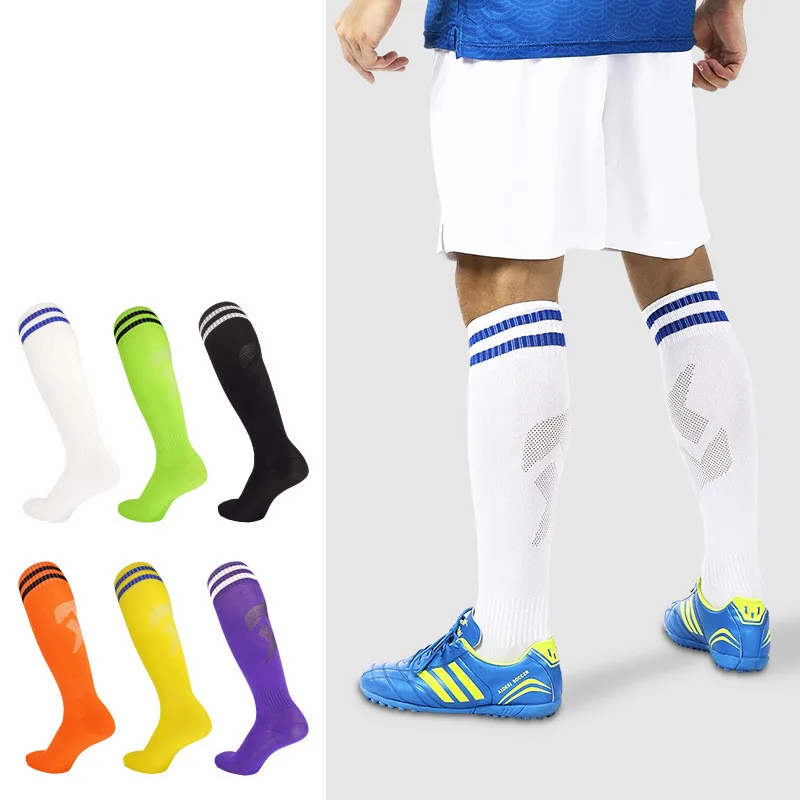 

Summer Thin Football Socks For Men High Above The Knee Sports Stockings For Boys Training Stockings For Children Soccer