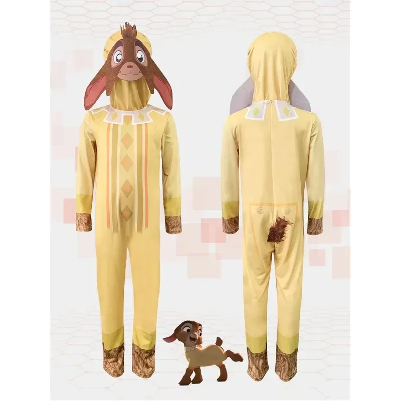 زي عيد الحب الماعز الصغير كوسبلاي الماعز الصغير فالنتينو كوسبلاي للأولاد والبنات ملابس العطلات مجموعة أقنعة ارتداءها اللطيفة للهالوين