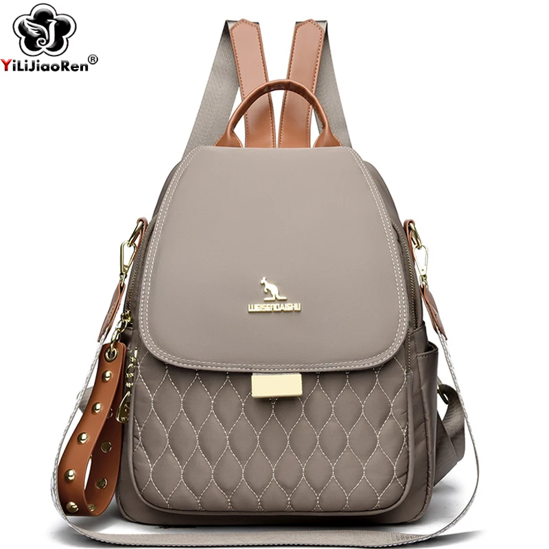 

Модный женский рюкзак, непромокаемый нейлоновый рюкзак, женская простая сумка на плечо, повседневная школьная сумка, женский легкий дорожный рюкзак