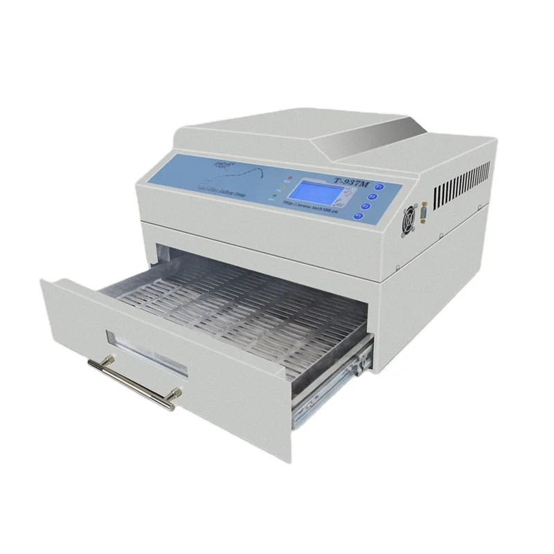 SMT Puhui PCB Reflow Oven T-937m 220v 110v Intelligent Infrared Ic Heater LED Soldering Oven