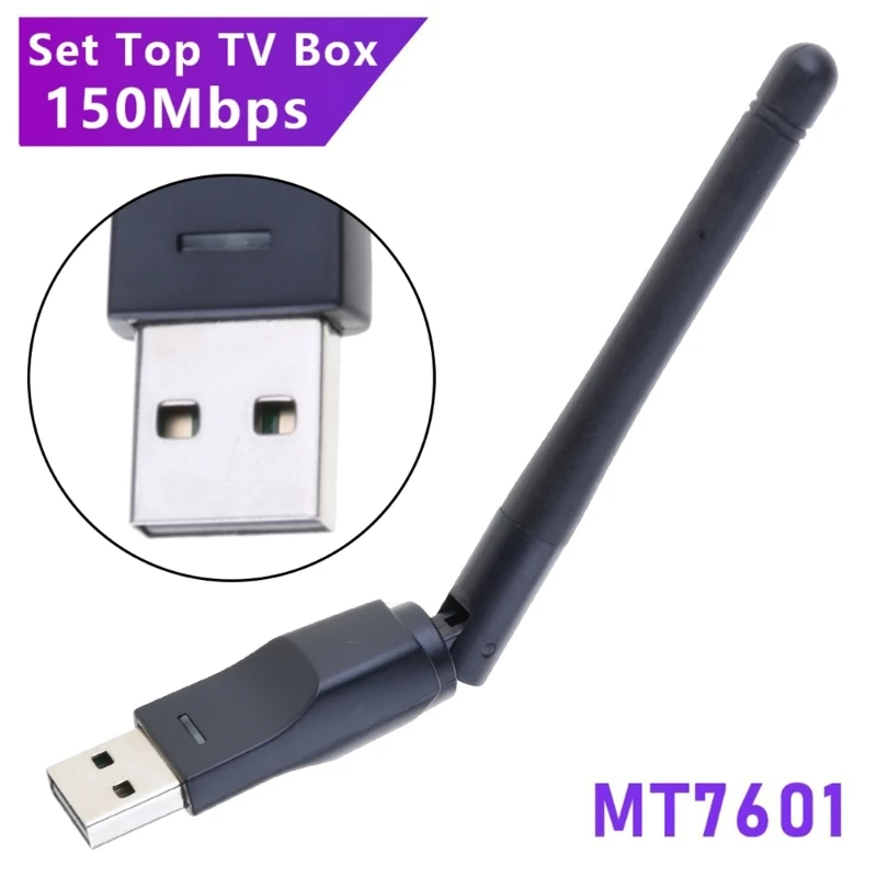 MT7601 무선 USB 네트워크 카드 WIFI 수신기 송신기 IPTV SetopBox에 대한 안정적이고 빠른 인터넷 연결