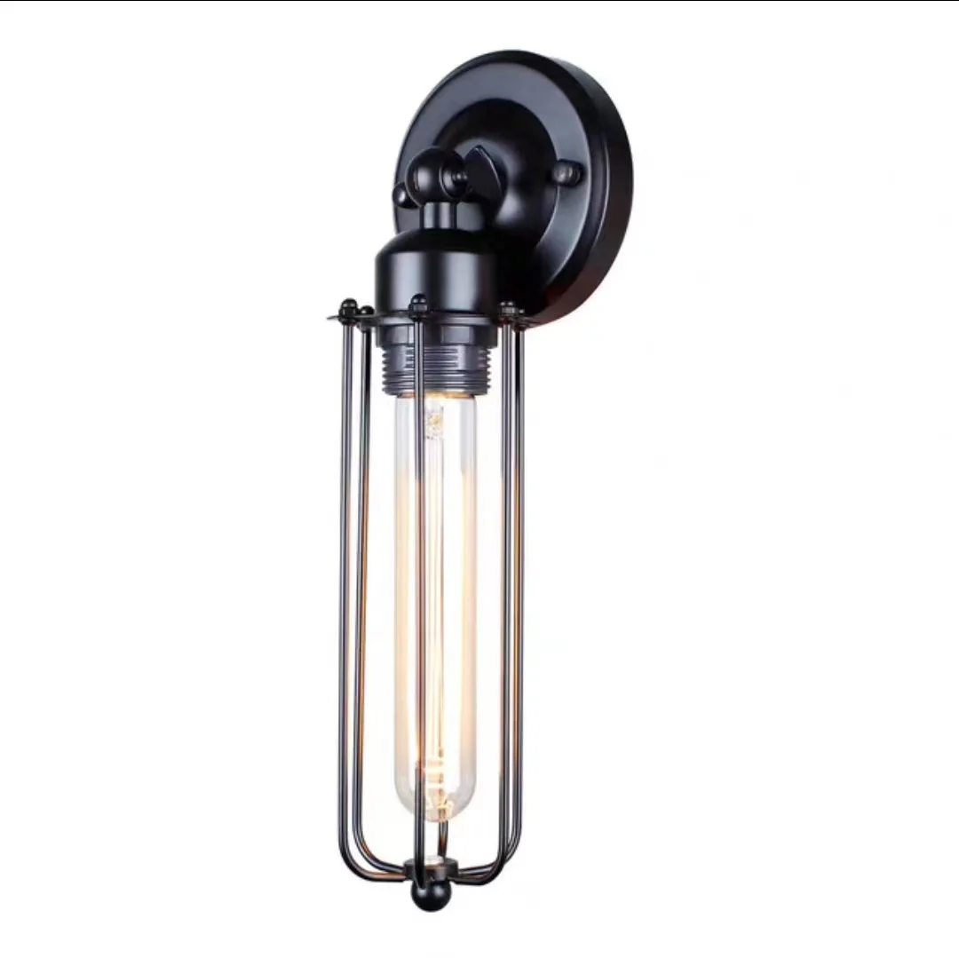 

Wrought iron wall lamp, bedside lamp corridor aisle wall lamp loft retro industrial style personalized wrought iron