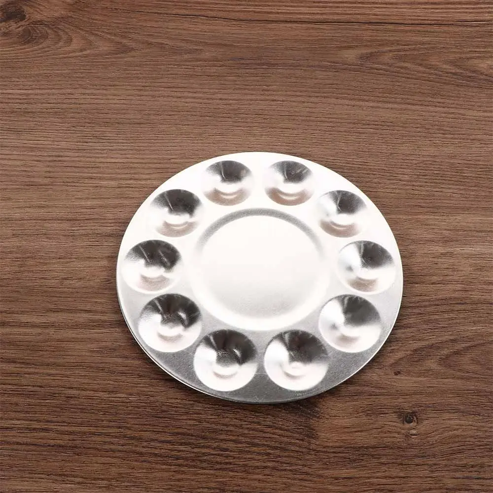 Watercolor Aluminum Craft Round Artist Draw Tray Palette Paint Tray Painting Supplies