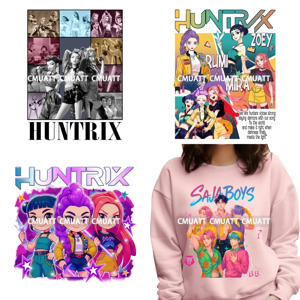 

Cartoon Kpop Idol Band Group Boy Girl Music Movie Lover Iron on DTF Washable Transfers Stickers Ready to Press for Textile Bags