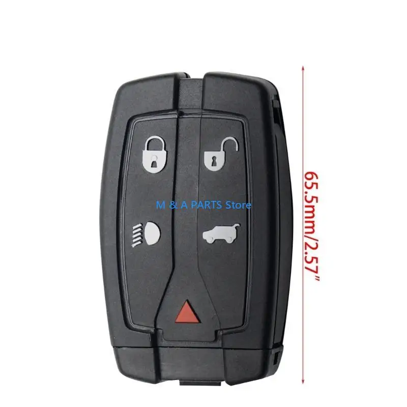 U1JF Blank Auto Car Chave da casca 5 botões Remoto Chave Remote Chave Modificado Adequado para 2