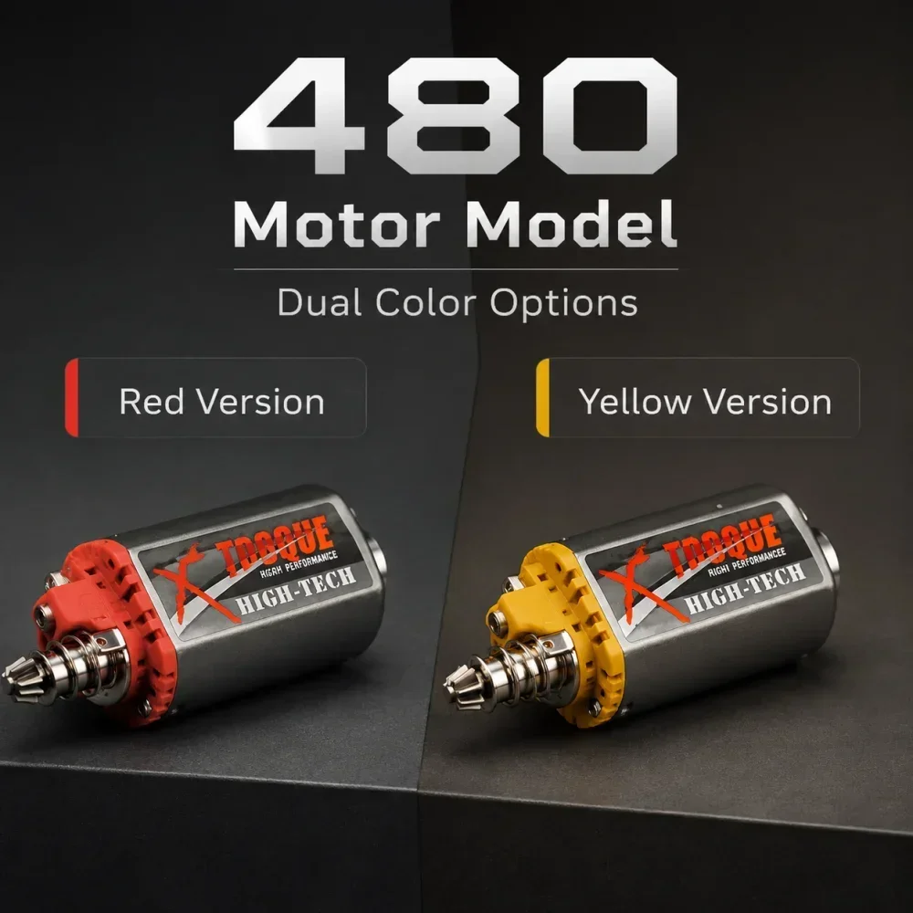 480 Motor 30000rmp 34000rmp AEG Motor High-Tech Torque Motor 11.1V Twist Type Speed Airsoft M4/M16 Motor