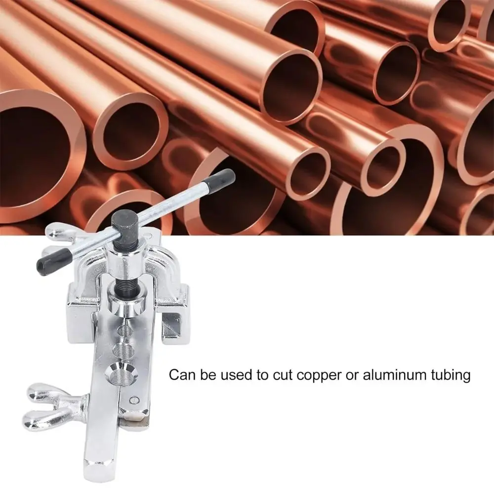 

Metric/Inch Copper Tube Expander 45 Degree Silver Flaring Tool Set Pipe Flaring Tool Press Type Copper Pipe Reamer