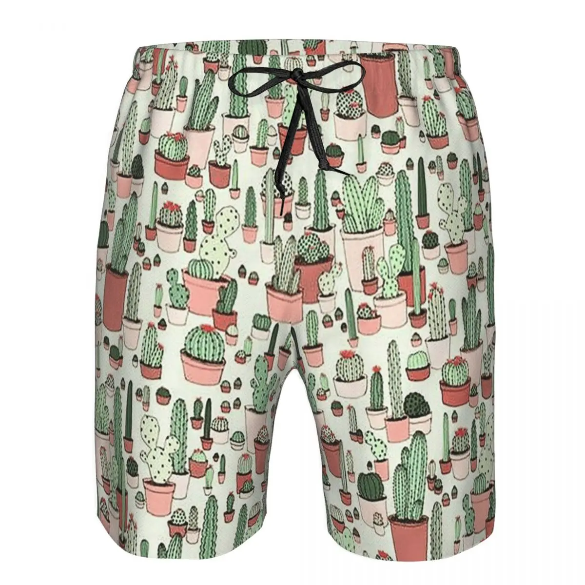 Case Cactus Trunks Beach Board Shorts Casual Quick Dry Swim Summer Men Pants